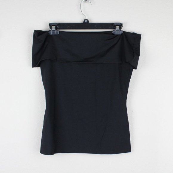 Theory Elegant Black Off-Shoulder Blouse - Picture 6 of 9